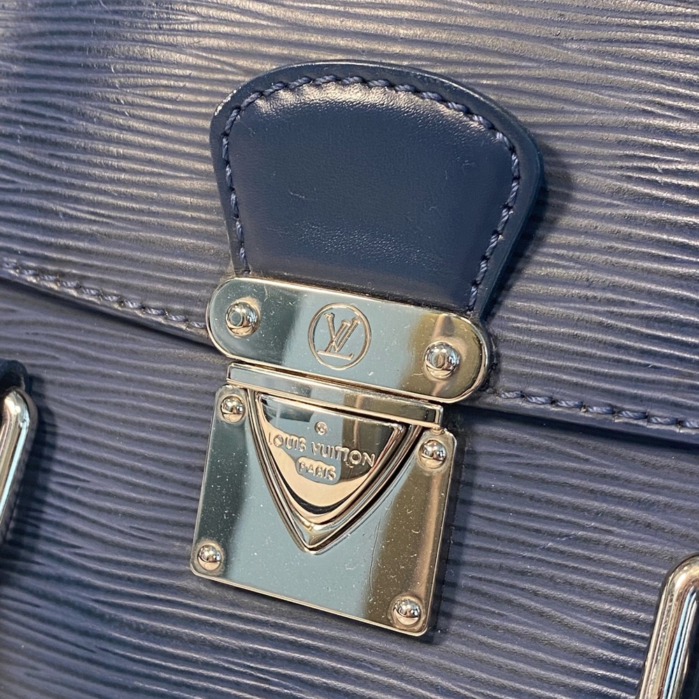 Rare Vintage Louis Vuitton Epi Sagur PM & Wallet Bundle In Myrtille - Picture 9 of 16